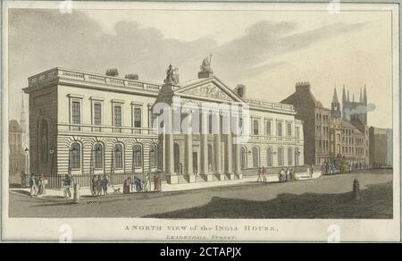 A north view of the India House, Leadenhall Street., still image, Prints, 1777 - 1890 Stock Photo