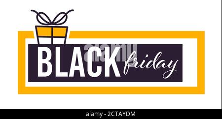 Black friday sale, shopping and getting presents on holiday Stock Vector