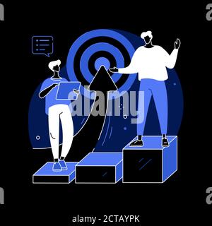 Business leadership abstract concept vector illustration. Stock Vector