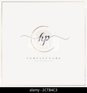 Initial Letter handwriting logo hand drawn template vector, logo for beauty, cosmetics, wedding, fashion and business Stock Vector