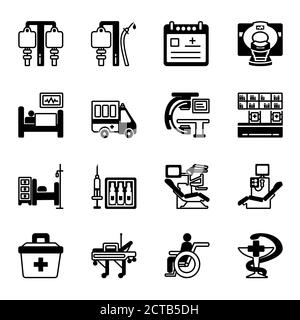 Healthcare1 16 icons Stock Vector