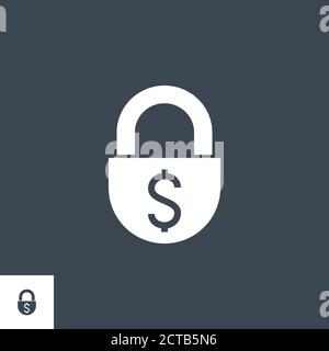 Confidentialy related vector glyph icon. Stock Vector