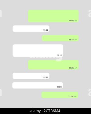 Bubble social screen chat window dialog on dark background . Stock Vector