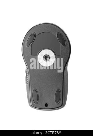 Disassembled computer mouse on white background. Gadget repair ...