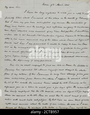 Letter from Joseph C. Cabell to Fulwar Skipwith, text, Correspondence, 1805, Cabell, Joseph C. (Joseph Carrington), 1778-1856 Stock Photo