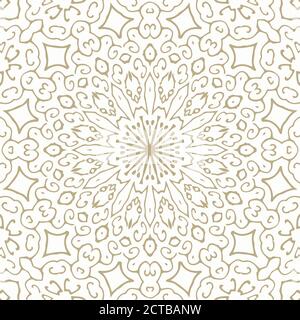Oriental Seamless Vector Pattern - Repeating ornament for textile, wraping paper, fashion etc. Stock Vector