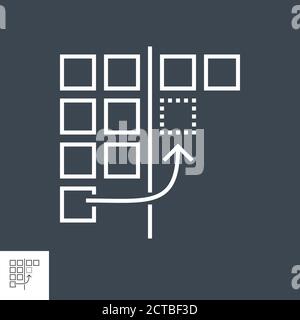 Drag and Drop Vector Icon Stock Vector