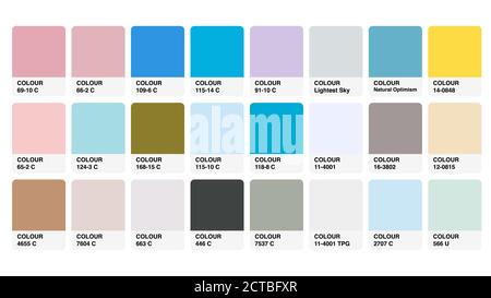 Colour Palette Catalog Samples Vector in RGB Stock Vector