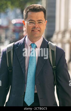 WESTMINSTER LONDON,UK 22 September 2020. James Brokenshire, Minister of State for Security at the Home Office . Prime Minister Boris Johnson is  to make a statement on new coronavirus restrictions including closure of pubs at 10pm as the government tries to slow the spread of COVID-19  infections.Credit: amer ghazzal/Alamy Live News Stock Photo