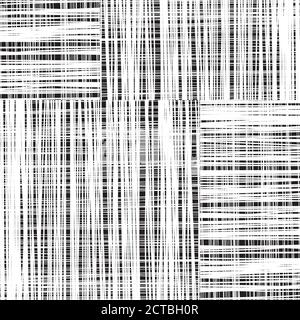 pattern with hand drawn horizontal and vertical black lines Stock Vector