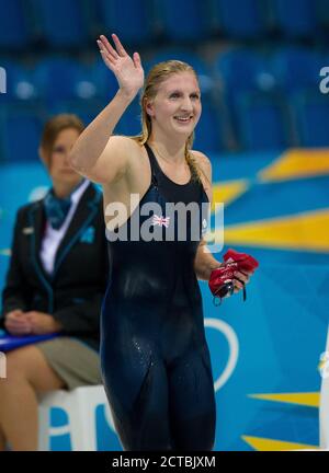 REBECCA ADLINGTON ON HER WAY TO THE BRONZE MEDAL IN THE 400m FREESTYLE FINAL LONDON 2012 OLYMPICS. PICTURE : MARK PAIN / ALAMY Stock Photo