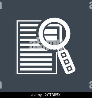 Case Study Vector Glyph Icon Stock Vector