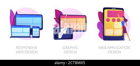 Web development vector concept metaphors Stock Vector