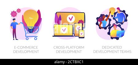 Web development vector concept metaphors Stock Vector