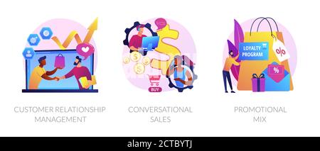 Selling techniques vector concept metaphors Stock Vector