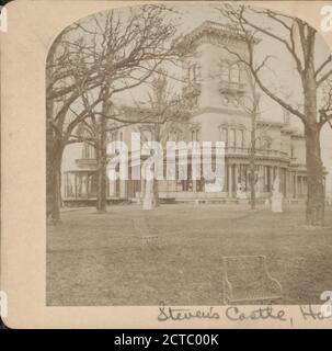 Steven's Castle, Hoboken, N.J. Home of Gen. McClellan., McClellan, George Brinton, 1826-1885, Mansions, Homes and haunts, New Jersey, Hoboken (N.J Stock Photo