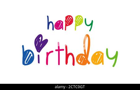 Happy Birthday typography vector design for greeting cards Stock Vector