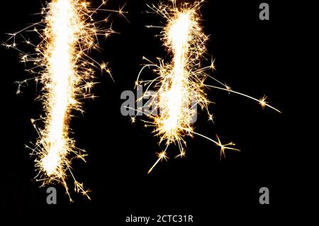firework sparkle exposed texture on black background
