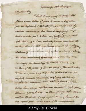 1801-1805, text, Correspondence, 1801 - 1805 Stock Photo