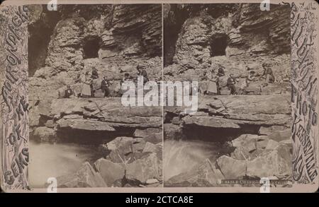 Ausable Chasm. Devil's Oven., Baldwin, G. W. (George W.), Canyons, Tourism, New York (State), Au Sable (N.Y.), Au Sable River (N.Y Stock Photo