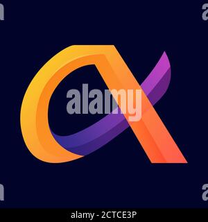 Abstract A X Logo Template Stock Vector