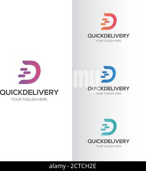 Modern Simple D letter Logo with unique design vector Stock Vector
