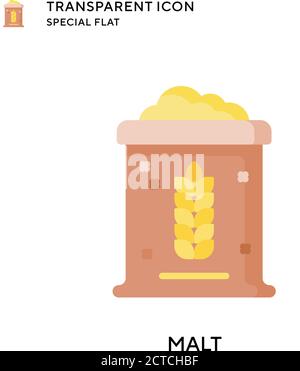 Malt vector icon. Flat style illustration. EPS 10 vector. Stock Vector