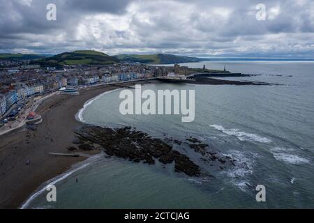 Aberystwyth, Ceredigion, West Wales, UK, popular tourist destination Stock Photo