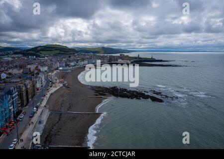 Aberystwyth, Ceredigion, West Wales, UK, popular tourist destination Stock Photo