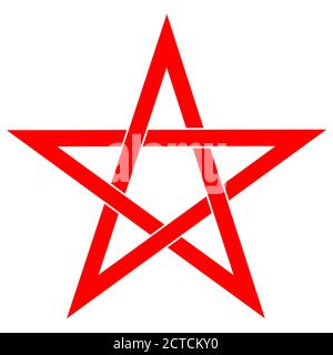 Pentalpha Pentagram or pentalpha or pentangle. dot work ancient pagan symbol of ...