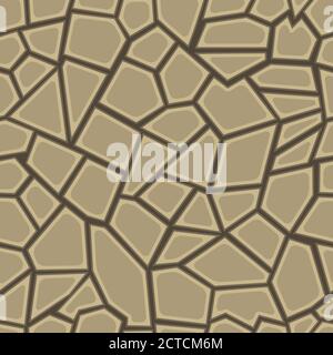 Seamless texture of stonewall Stock Vector