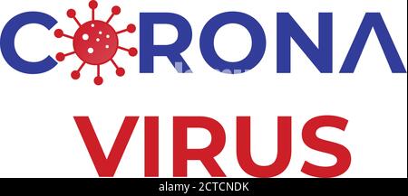 Corona Virus Logo Icon Vector Template Stock Vector