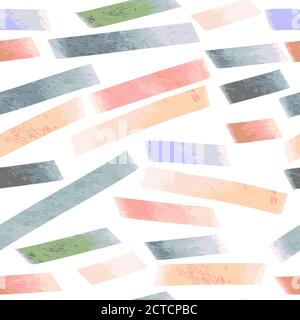 Seamless vector pattern with colourful bold textured lines Stock Vector