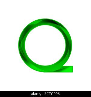 custom letter Q logo that contain a textured on the letter modern style Stock Vector