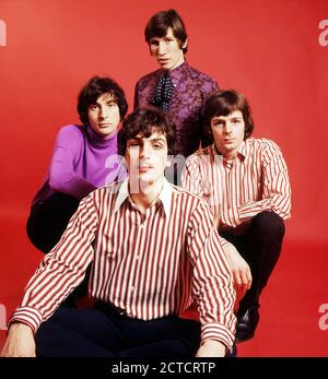PINK FLOYD UK rock group in January 1967. From left: Nick Mason, Syd Barrett, Roger Waters, Richard Wright.   Photo Tony Gale Stock Photo