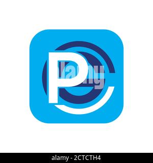 modern approach initial PG Letter logo design vector graphic concept illustrations Stock Vector