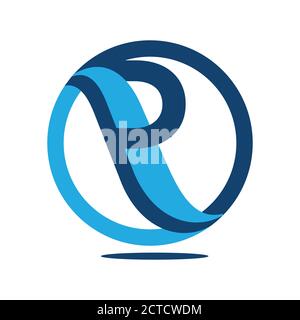 special custom letter P logo that contain a circle graphic elements Stock Vector