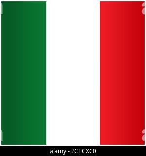 Italian abstract flag frame with empty space for text. Stock Vector