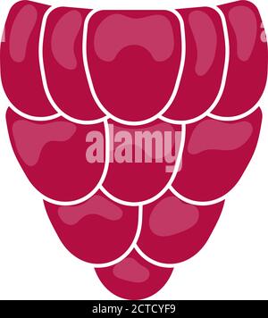 Icon Of Raspberry In Ui Colors Stock Vector Image & Art - Alamy