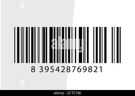 Symbols and icons. Realistic Barcode icon with scanner. Stock Vector