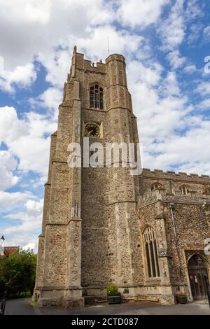 The All Saints Church, an Anglican church in Sudbury, a market town in Suffolk, UK. Stock Photo