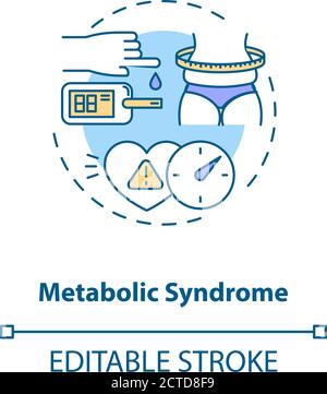 Metabolic syndrome concept icon Stock Vector