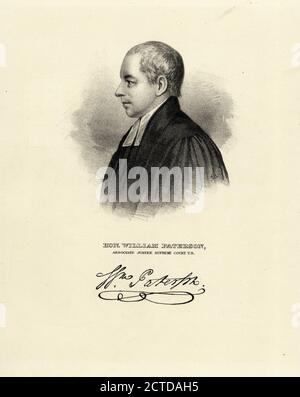 Hon. William Paterson, Associate Justice Supreme Court U.S., still image, Prints, 1808 - 1890, Rosenthal, Albert (1863-1939 Stock Photo