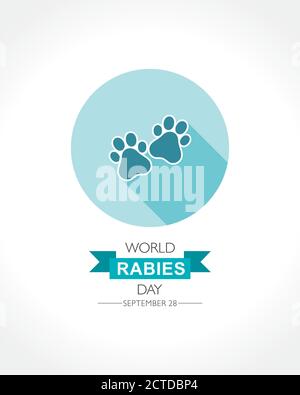 Vector Illustration of World Rabies Day concept observed on September 28th Stock Vector