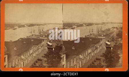 Bird's eye view down the River., still image, Stereographs, 1875, Havens, O. Pierre (1838-1912 Stock Photo