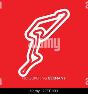 Nurburgring Circuit Germany Motorsport Race Track Vector Map Stock nurburgring-circuit-germany-motorsport-race-track-vector-map-stock