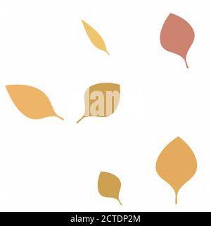 Fall Leaves Seamless Vector Pattern - Repeating ornament for textile, wraping paper, fashion etc. Stock Vector