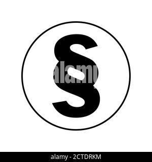 Paragraph icon, simple flat vector illustration design symbol Stock Vector