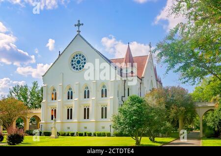 St. Joseph’s Chapel is pictured at Spring Hill College, Aug. 22, 2020, in Mobile, Alabama. The building was constructed in 1910. Stock Photo