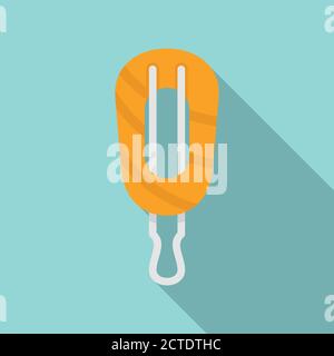 Barrette icon. Flat illustration of barrette vector icon for web design Stock Vector